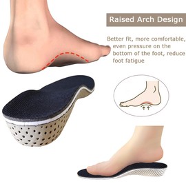 Height increase shoes insole, designed with arch upgrades increase insole, non-slip and comfortable increase shoe insoles, 1 pair, (EU 35-43) (Arched 3 cm)