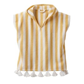 Vertbaudet Baby Bath Poncho Yellow Striped 62/68, Yellow Striped