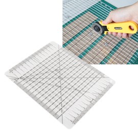 Quilting Ruler, Transparent Acrylic Accurate Scale Ruler, Square Multifunctional Ruler with Black Grid Line for Sewing Crafts