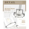 Beionxii Brushed Nickel Pendant Lights Kitchen Island, Hanging Lights Fixtures