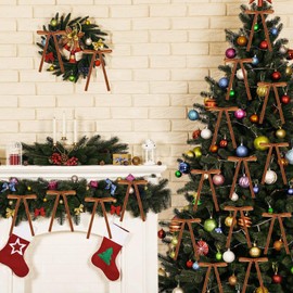 WIURGOHA 40 PCS Deep Brown Velvet Bows for Christmas Tree，5 x 7 Inch Christmas Vintage Velvet Ribbon Bows Ornaments - Perfect for Christmas Tree Wreaths Garlands Gifts and Home Decor