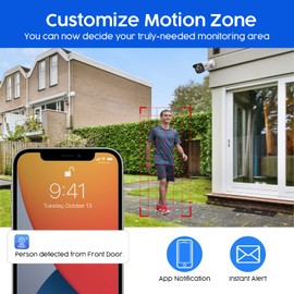 JouSecu 8CH 1080P Home Security Camera System Outdoor Indoor, 5MP Lite CCTV DVR 8 Channel and 4 x 1080P Dome Bullet Surveillance Cameras with Night Vision, Easy Remote Access, No Hard Drive