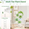 iDavosic.ly Plant Stand Indoor Outdoor, 5 Tier Corner Metal Flower