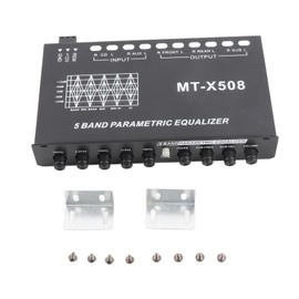 Ecualizador de Audio para Automóvil Accesorios para Automóviles Negro Ajustable 5 Bandas EQ Amplificador para Automóvil Ecualizador Gráfico Ecualizador Estéreo para Automóvil