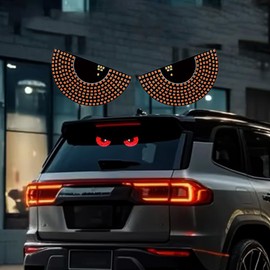 Devil Eyes Light for Cars, Led Eyes for Car, Car Dynamic LED Smart Colorful Eye Lamp Soft Screen Eye Lamp for Car Windows (model B)