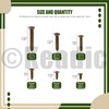 Keadic 1290 Pcs Small Self Tapping Screws Assortment Kit, M2*5/6/8/10mm