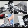 Universal Motorcycle Cell Phone Holder Mount For Harley-Davidso - Silver