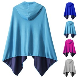 Cooling Towel Hood Cooling Towel Poncho Cool Cape Cool Cape Summer Quick Drying Lightweight Water Absorbing Heat Protection Hooded Towel Sports UV Protection Cardigan, Commuting to Work Outdoors, UV