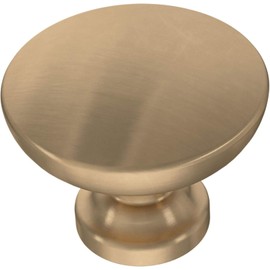 Franklin Brass - Fulton Champagne Bronze Round Cabinet Knobs 1-3/16" Easy Install, Durable Hardware for Drawers, Dresser, Kitchen Cabinet Doors, and Furniture (10-Pack)