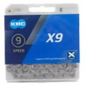 KMC X9 Chain for 9S/9/9-Speed, 114Links (Silver)
