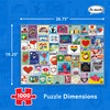 Re-marks Stamp Collage 1000 Piece Puzzle (Love Letters Stamp)