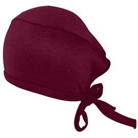MediChic Stretch Unisex Scrub Cap, Wine, One Size