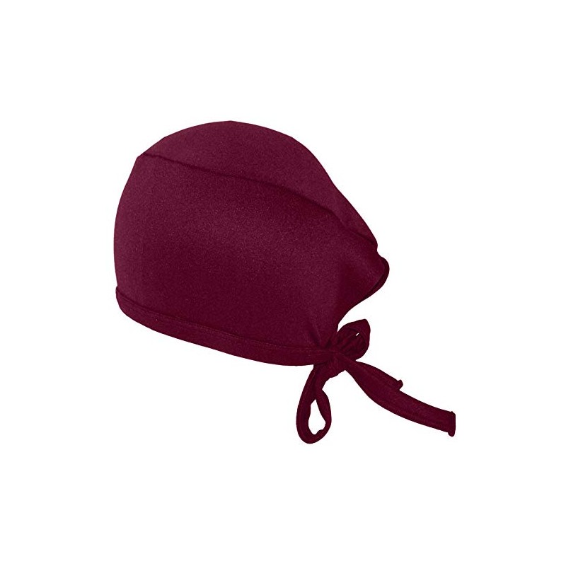 MediChic Stretch Unisex Scrub Cap, Wine, One Size