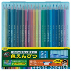 レイメイ藤井 色鉛筆 24色 先生 ブルー RE141