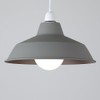 MiniSun | Retro Style Cement/Stone Effect Metal Reflector Ceiling Light