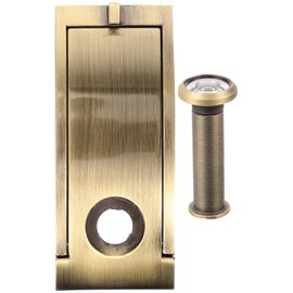 Door Integrated Peephole Front Door Security Viewer Home Office Hotel Satin Nickel Finish