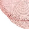 IcosaMro Pink Placemats Set of 6 for Dining Table, 15