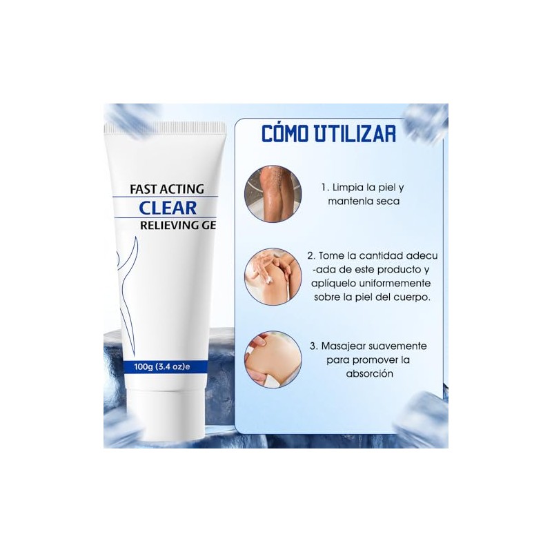 Fuwen 2pcs Soothing Cooling Gel Relieving Body Sports Gels Care