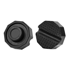 YIXISI 2 PCS Universal Polyangular Car Jack Rubber Pad con Round Groove, Auto Jack Pad Adapter, Universal Rubber Support Jack