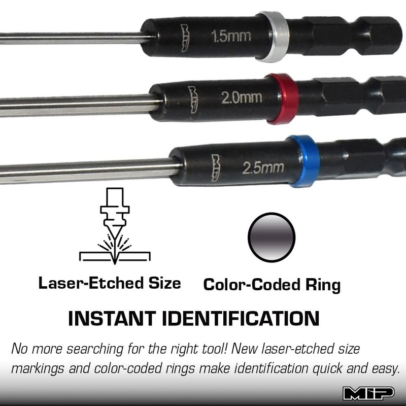 MIP RC Hex Bit Set and Tool Kit 9612 (1.5mm,
