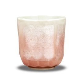 Respect for the Aged Day, Tea Cup, Stylish, Kutani Ware Yunomi (Yunoki), Silver Color, Pink, Ceramic, Brand, Japanese Tableware, Made in Japan