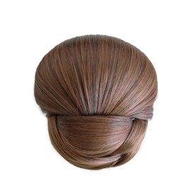 RemeeHi Chignon Women's Point Wig, Plush Wig, Partial Wig, Hair Decoration, Formal, Heat Resistant, Wedding, Kimono, Yukata, Kimono, Light Brown