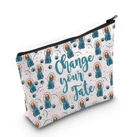 LEVLO Merida Brave Cosmetic Make Up Bag Merida Fans Gift Chase Your Fate Merida Makeup Zipper Pouch Bag For Women Girls, Chase Your Full Bag, Make Up Bag