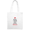 Jute Bag with Name Ursula - Keep Calm Motif -