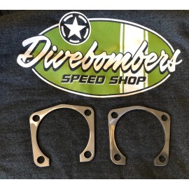 divebombers garage Gm 10 / 12 bolt With 9” Ford Bearings 1/8 Axle spacer Plates