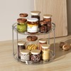2 Tier Lazy Susan Turntable Organizer 9.25'' Rotating Spice Rack