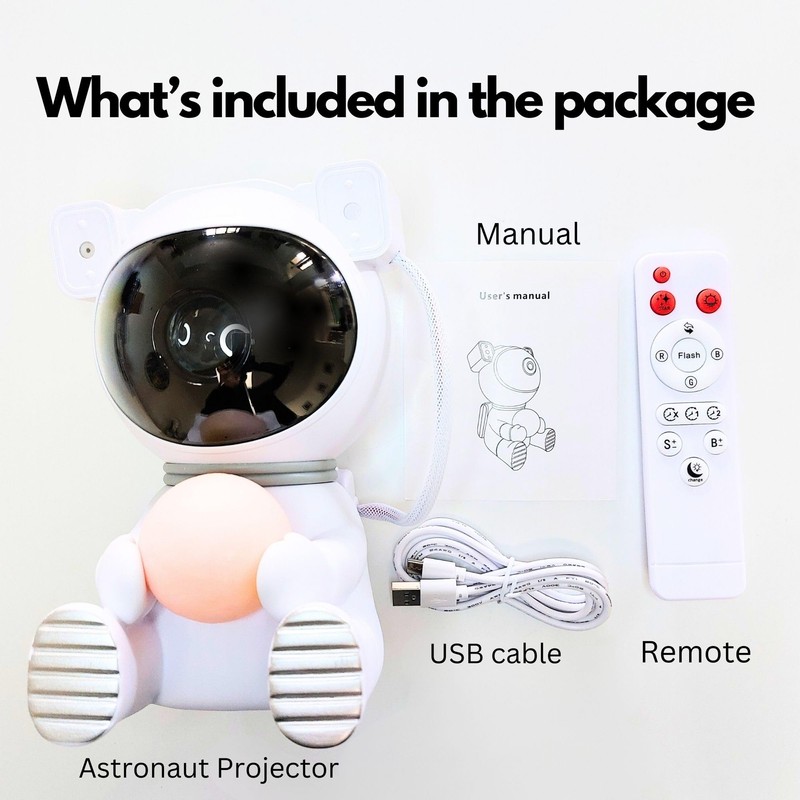 KOSU Astronaut Light Projector, Galaxy Light for Kids Bedroom, Star