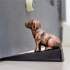 Earl Diamond Heavy Duty Cast Iron Cute Dog Door Stops