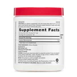 GNC Pro Performance Polvo de Monohidrato de Creatina para Hombres y Mujeres, 5g de Creatina por Porción, Desarrollo Muscular, Producción de Energía, R