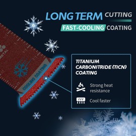 Pronese 5 PCS Oscillating Saw Blades, Multi Tool Blades for Cutting Hard Material Metal Nails Screws Wood and Plastic