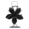 Stove Fan Heat Powered Low Noise Aluminium Alloy 5 Blade