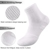 COOPLUS Calcetines deportivos de algodón para mujer, 6 pares, 6