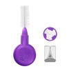 Paro Swiss 3Star-Grip Interdental Brushes – Medium-Coarse, Triangular, Violet, 7mm,