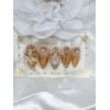 ❣High quality Lucky Gold Nail Tips - Long Ballerina /