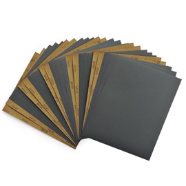 25 PCS 800 Grit Wet Dry Sandpaper, 9 x 11 Inch Silicon Carbide Sanding Sheets, Premium Waterproof Abrasive Paper for Hand & Machine Sanding, Furniture Finishing & Scratch Removal