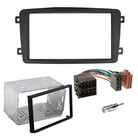 Sound-way Double din car stereo radio installation kit facia adapter compatible with Mercedes C - Class/CLK/Viano/Vito 2 din
