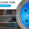 2 Pack 3-3/8" /85mm Super Thin Diamond Saw Blade for