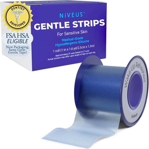 Niveus Gentle Silicone Tape Strips - Dentist Developed, Clear Soft
