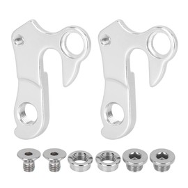 X AUTOHAUX 2pcs Aluminium Alloy Bicycle Tail Hook Rear Derailleur Hanger Frame Gear Tail Hook for Giant ATX