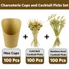 [100 Cups + 200 Picks] CAMKYDE 100 Pcs Charcuterie Cups