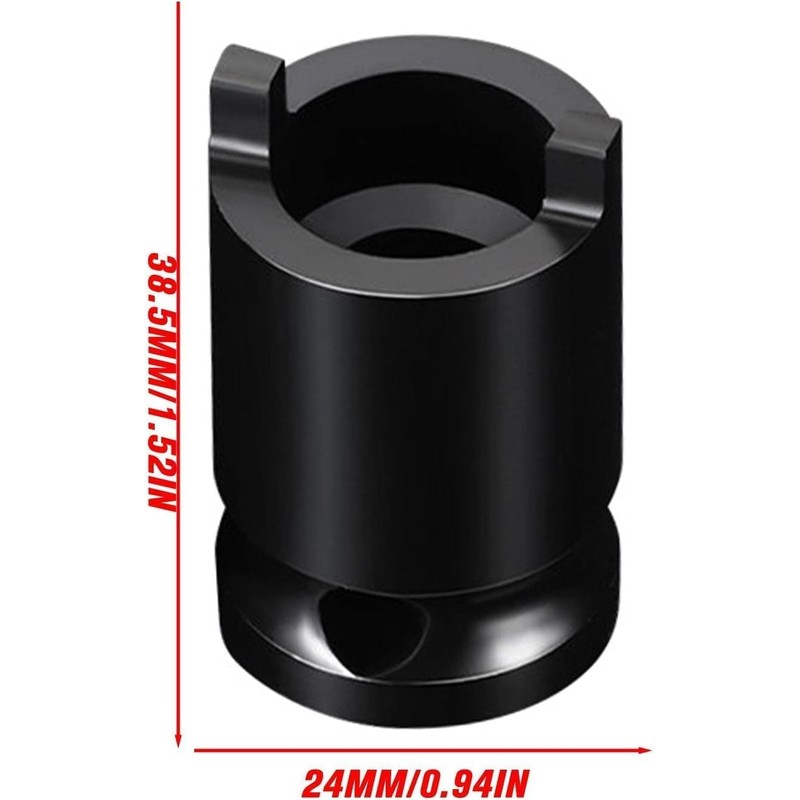 Opemg 1Pc Black Angle Grinder Socket Wrench Forged Socket Pressure