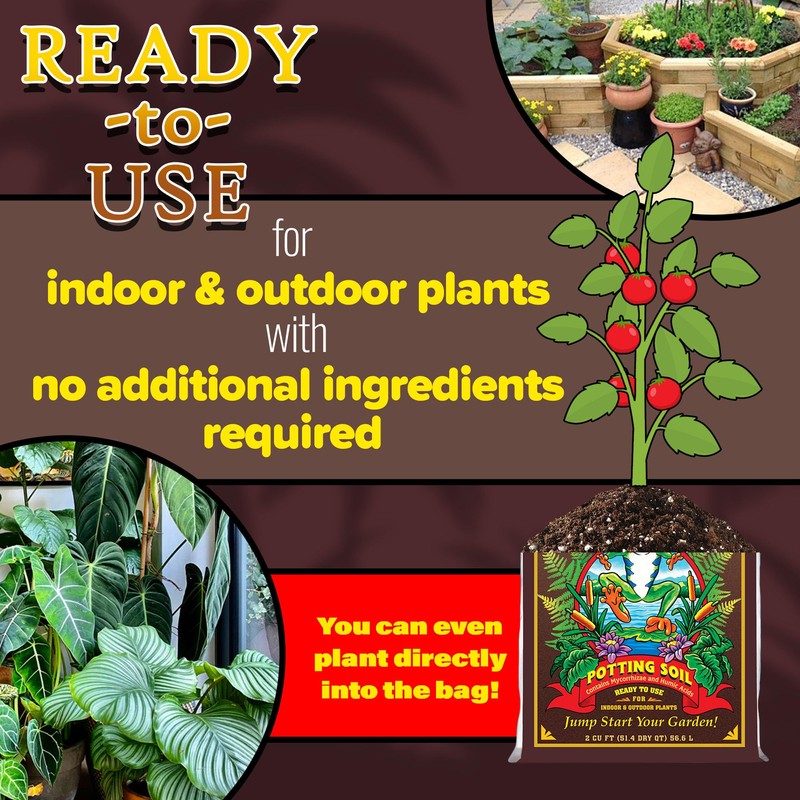 FoxFarm Happy Frog Potting Soil, 2cu ft - for Indoor/Outdoor
