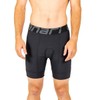 CANARI Ultima Gel Acolchado para Ciclismo para Hombre, Negro/Gris, XXL