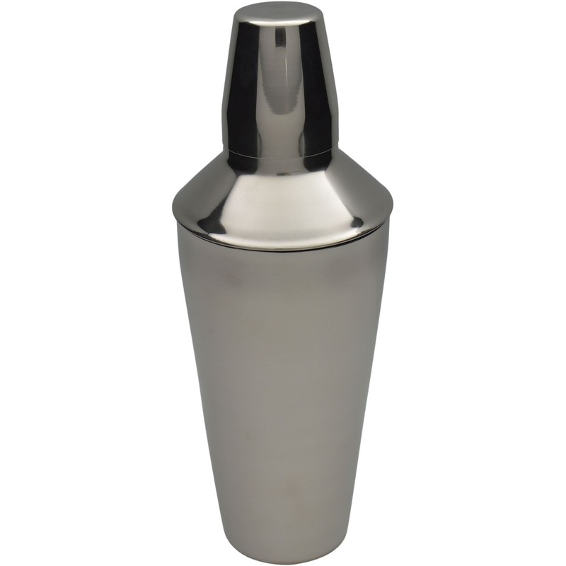 Rink Drink 3 Piece Manhattan Cocktail Shaker, Built in Strainer,