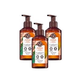 YVES ROCHER - Kit Jabón para Manos Aroma Mango, Sin Sulfatos, para Todo Tipo de Piel, Fórmula Vegana, Incluye 3 piezas, 190 ml c/u