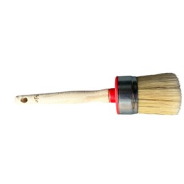 EFO Rundpinsel Ø 60 mm | Ringpinsel mit ergonomischem Holzgriff und langlebigen Borsten | Pinsel für Möbel, Türen, Zäune - präzises Arbeiten, gleichmäßigen Farbauftrag | Malerpinsel